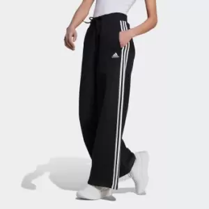 Image of 3-Stripes Cotton Mix Joggers with Wide Leg