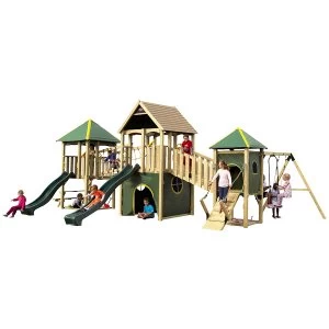 Image of Plum Wildebeest Wooden Climbing Frame