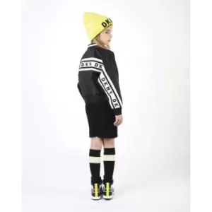 Image of DKNY Logo Knit Daydress - Black