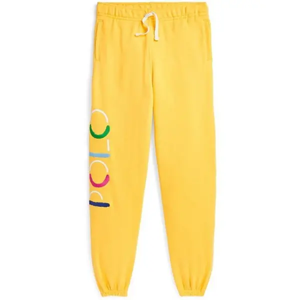 Image of Polo Ralph Lauren Logo Terry Jogging Bottoms - Yellow 11 - 12 Years