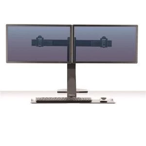 Image of Fellowes Extend Sit Stand Workstation Dual Monitor Attachment 1016mm