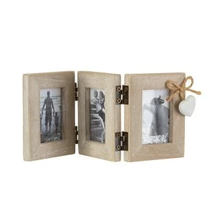 Image of Sass & Belle Ashley Farmhouse Mini Triple Photo Frame