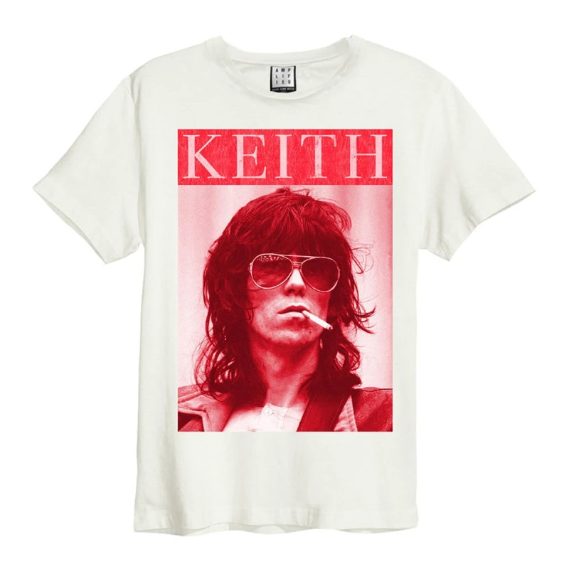 Image of Amplified Amplified Men Kool Keef The Rolling Stones T-Shirt in White Size: X-Small White XS Male 5059699796911