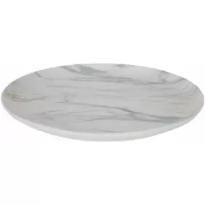 Image of Plate With Chic Finish Marble Dinner Plate Ideal For Everyday Use Unique Luxe Dinnerware Serving Plates 26 x 2 x 26 - Premier Housewares