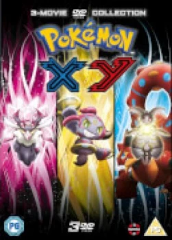 Image of Pokemon Movie 17-19 Collection: XY (Diancie and the Cocoon of Destruction, Hoopa and the Clash of Ages, Volcanion and the Mechanical Marvel)