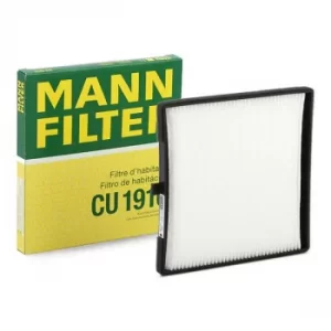 Image of MANN-FILTER Pollen Filter HYUNDAI,KIA CU 1910 9713307010,9713307010AT,S9713307010AT Cabin Filter,Cabin Air Filter,Filter, interior air 9713307000