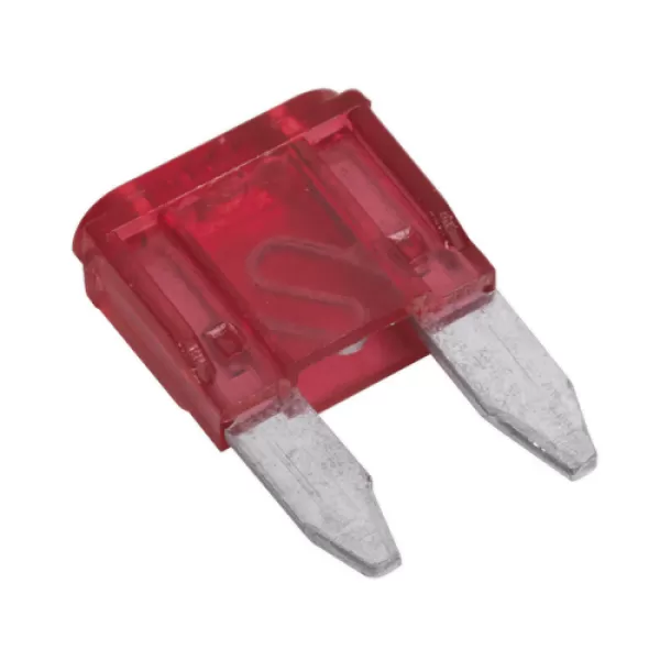 Image of Genuine SEALEY MBF1050 Automotive MINI Blade Fuse 10A Pack of 50