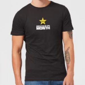 Image of Plain Lazy Employee Of The Month Mens T-Shirt - Black