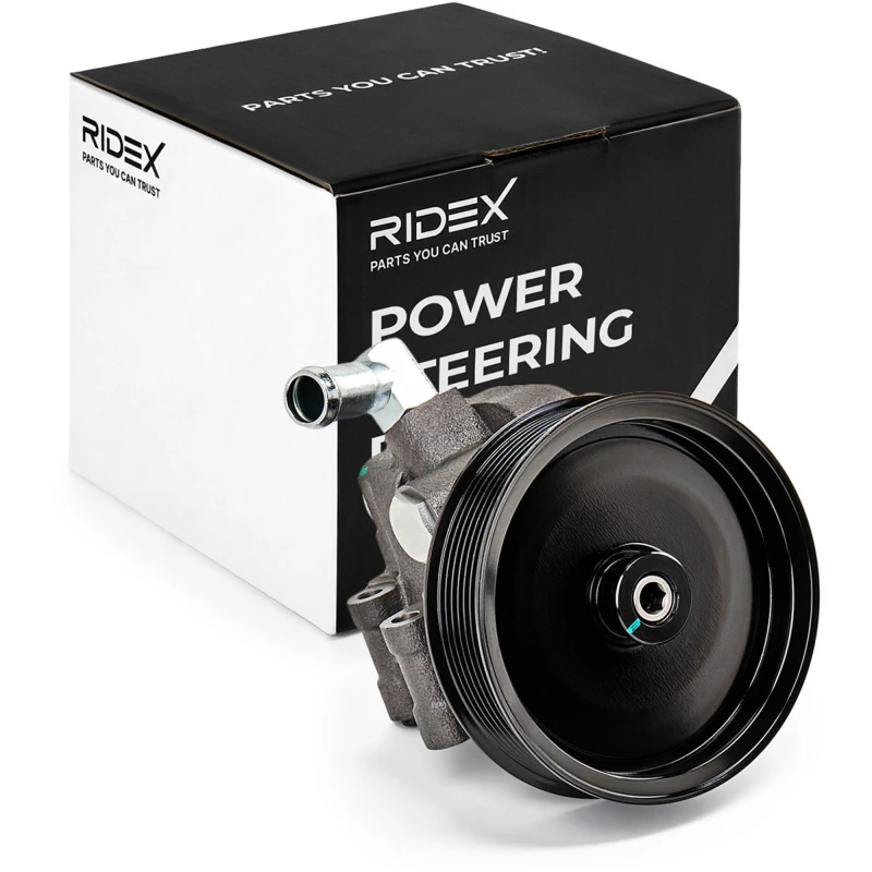 Image of RIDEX 12H0021 Power Steering Pump Belt Pulley Ø: 125mm, Number of ribs: 7 Hydraulic Pump,steering system (12)