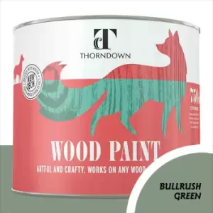 Image of Thorndown Bullrush Green Satin Interior and Exterior Wood Paint 750ml