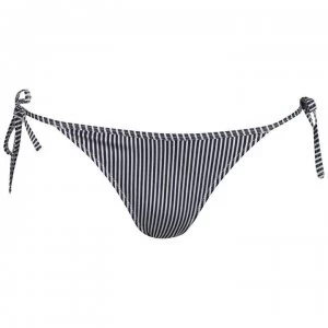 Image of Jack Wills Harptree Stripe Bandaue Bikini Bottom - Navy