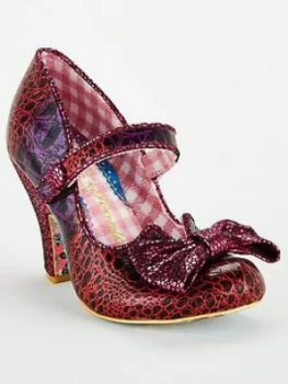 Image of Irregular Choice Fancy That Bow Mary Jane Heeled Shoe - Pink