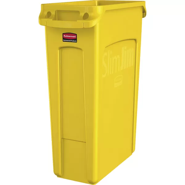 Image of Rubbermaid capacity 87 l, with ventilation ducts, capacity 87 l, with ventilation ducts, yellow