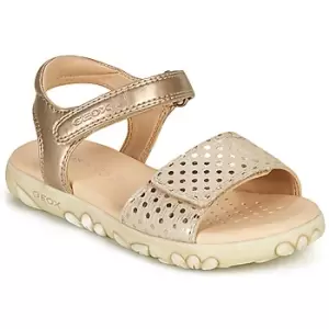 Image of Geox SANDAL HAITI GIRL Girls Childrens Sandals in Beige - Sizes 10 kid,11.5 kid,13 kid,1 kid,1.5 kid,2.5,9 toddler,10 kid,11 kid,13 kid,1 kid,8.5 todd