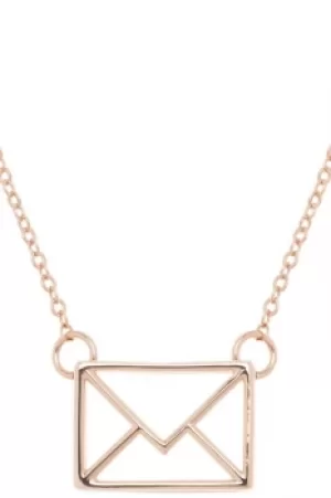 Image of Ted Baker Ladies Rose Gold Plated Irinna Love Letter Pendant TBJ1268-24-03
