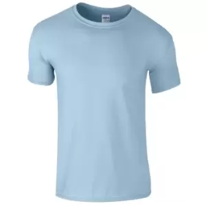 Image of Gildan Mens Short Sleeve Soft-Style T-Shirt (M) (Light Blue)