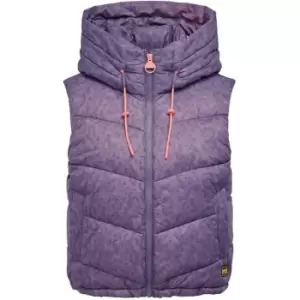 Image of Barbour International Printed Halton Gilet - Purple