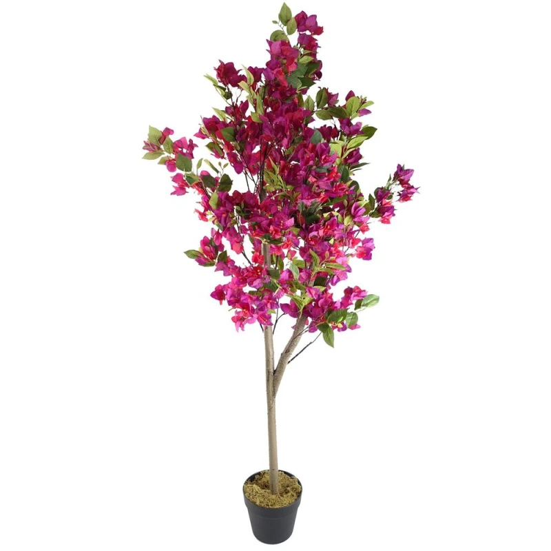 Image of Leaf Design 150cm Artificial Pink Bougainvillea Tree