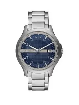 Image of Armani Exchange Hampton Mens Stainless Steel Watch, Black, Men