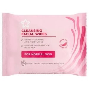 Image of Superdrug Essential Facial Cleansing Wipes- Normal Skin