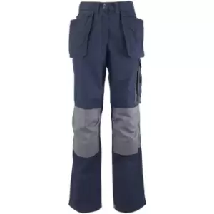 Image of Alexandra Womens/Ladies Tungsten Holster Work Trousers (16R) (Navy/Grey) - Navy/Grey