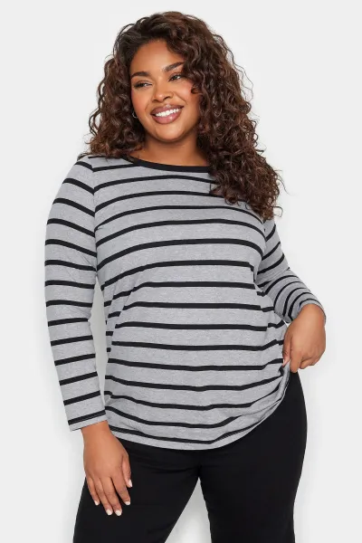 Image of Long Sleeve Stripe Top
