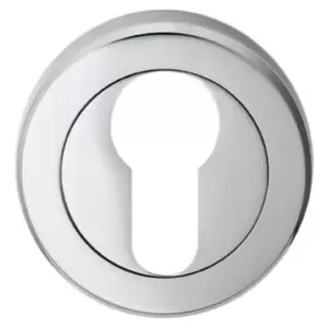 Image of Serozzetta Euro Profile on Concealed Fix Round Rose Escutcheon - Polished Chrome