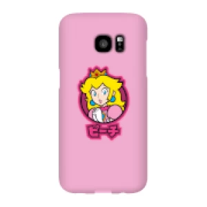 Image of Nintendo Super Mario Peach Kanji Phone Case - Samsung S7 Edge - Snap Case - Gloss