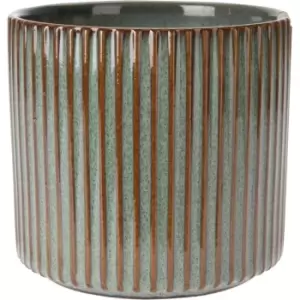 Image of Pro-Gardens Embosed Flower Pot 33 - Green