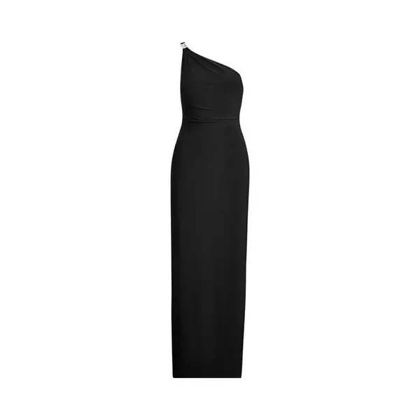 Image of Lauren by Ralph Lauren Belina Evening Gown - Black 10