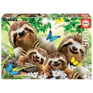 Image of Sloth Family Selfie Jigsaw Puzzle (500 Pieces)