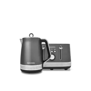 Image of Morphy Richards Illumination Jug Kettle 108022 with Illumination 4 Slice Toaster 248022