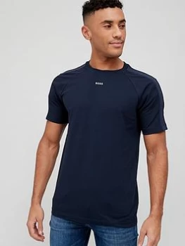 Image of BOSS Tape T-Shirt - Navy, Size L, Men