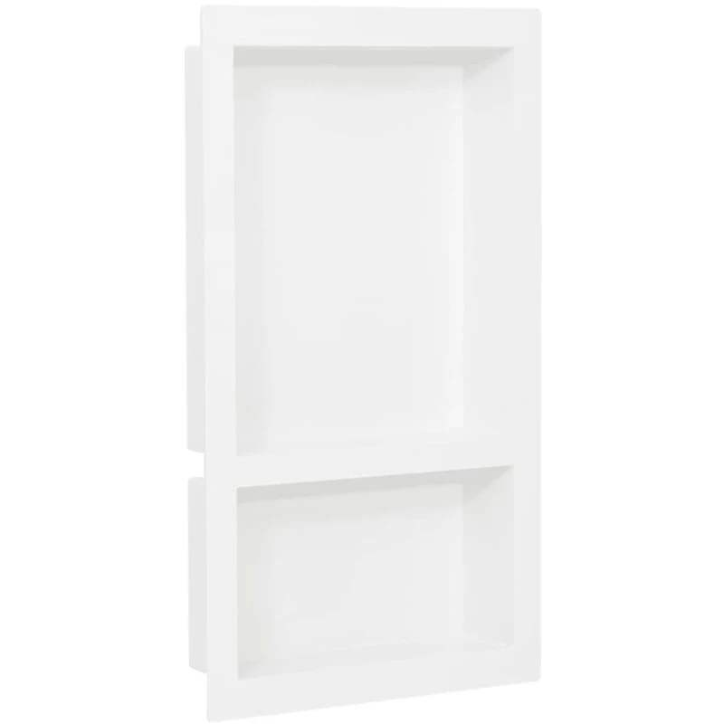 Image of VIDAXL Vidaxl - Shower Niche with 2 Compartments High Gloss White 41x69x9cm 8720286802854