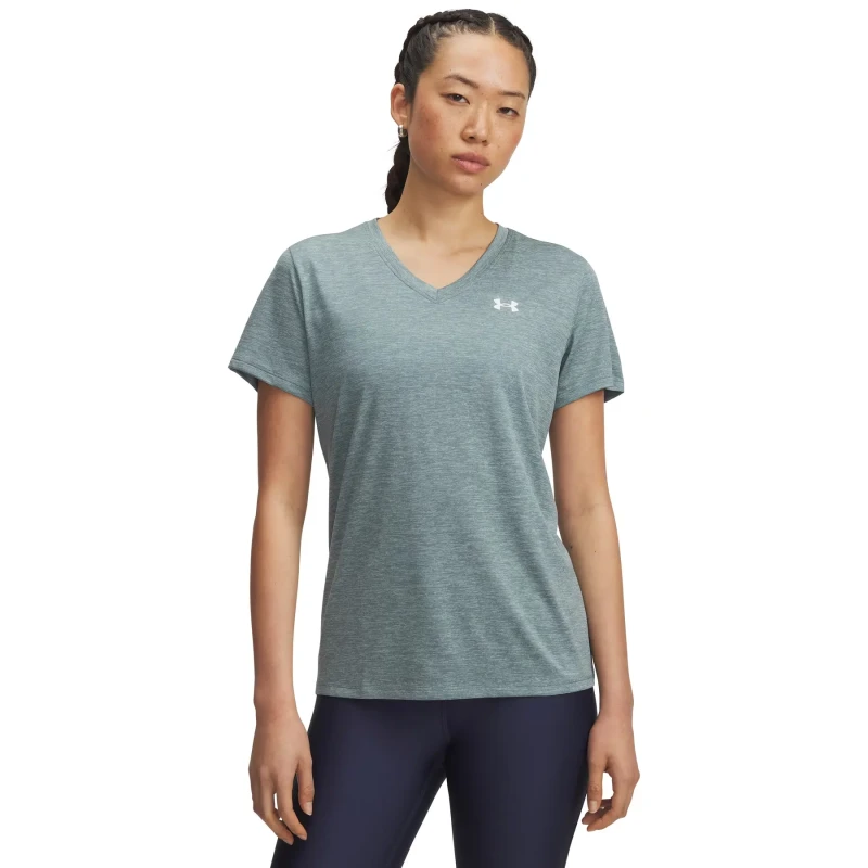 Image of Womens V-neck top Under Armour Tech Twist Bleu Female S