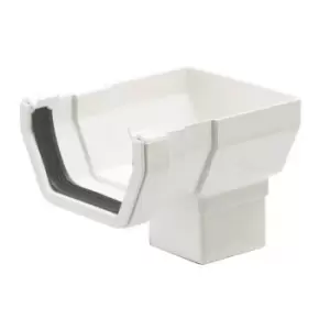 Image of Polypipe Square Stop End Outlet - 112mm - White