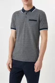 Image of Birdseye Tipped Polo Shirt