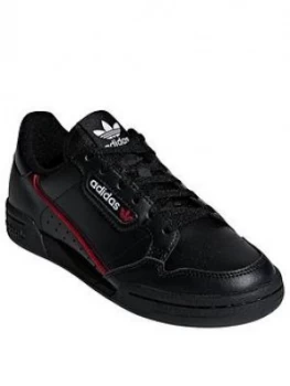 Image of adidas Originals CONTINENTAL 80 Junior Trainers - Black, Size 5