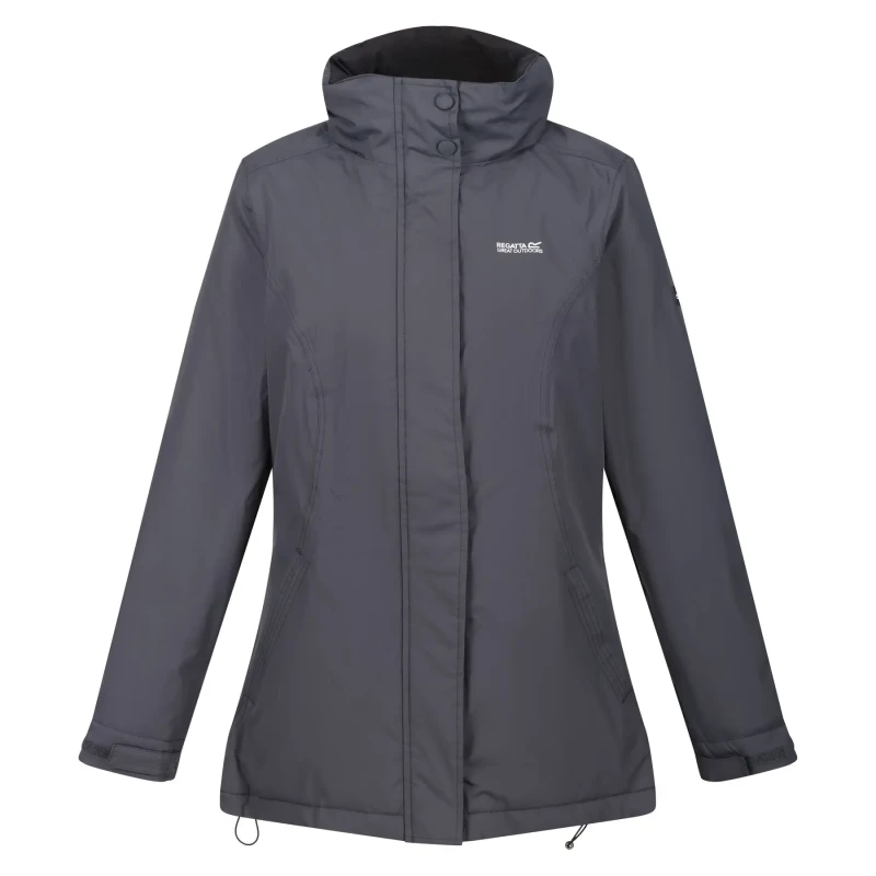 Image of Womens waterproof hooded jacket Regatta Blanchet II Gris Female 38