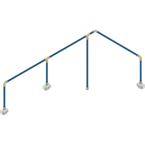 Image of Sealey Sharkbite Speedfit 3 Drop Air Supply System Kit 18 metre 22mm 18m