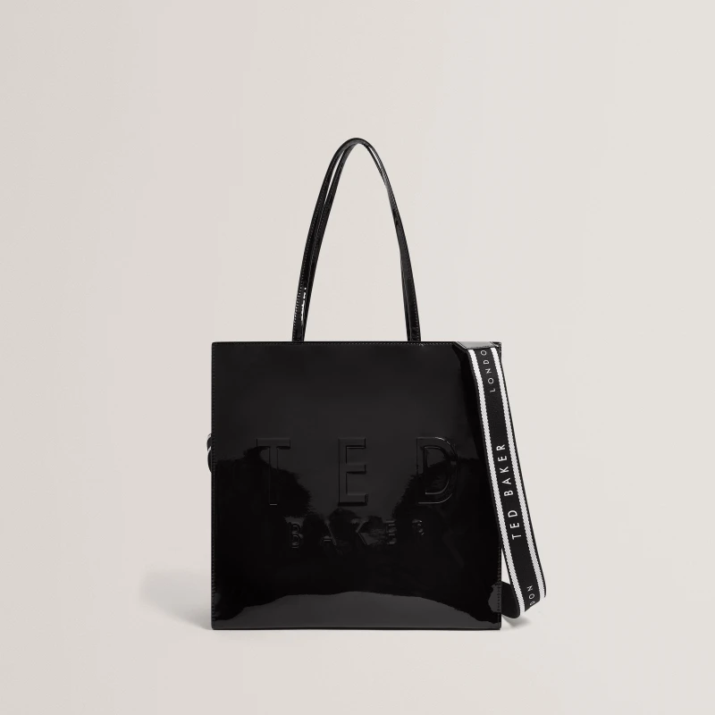 Image of Ted Baker Ted Web Lrg IconBag Ld62 Black female One Size