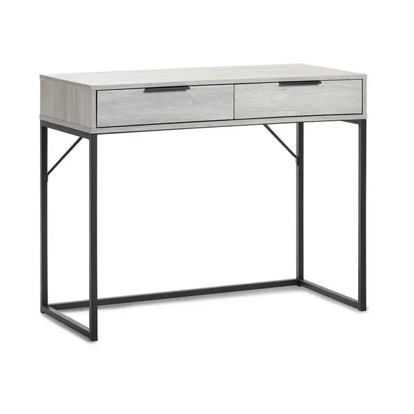 Image of Julian Bowen Bali 2 Drawer Dressing Table/Desk - Grey Oak BAL105