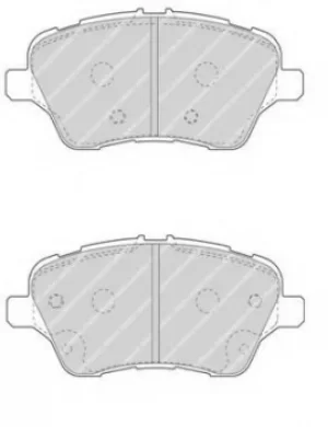 Image of Ferodo FDB4612 Brake Pad Set Front Axle Premier Car