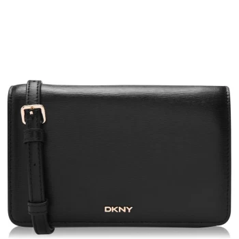 Image of DKNY Sutton Fold Over Crossbody Bag - Black Gold BGD