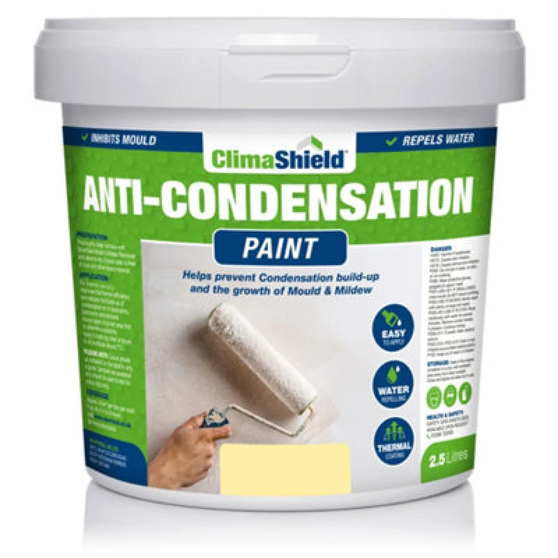 Image of Smartseal Anti-condensation Paint - Magnolia (5L) Reduce Condensation On Walls And Ceilings, Yellow 5.061E+12