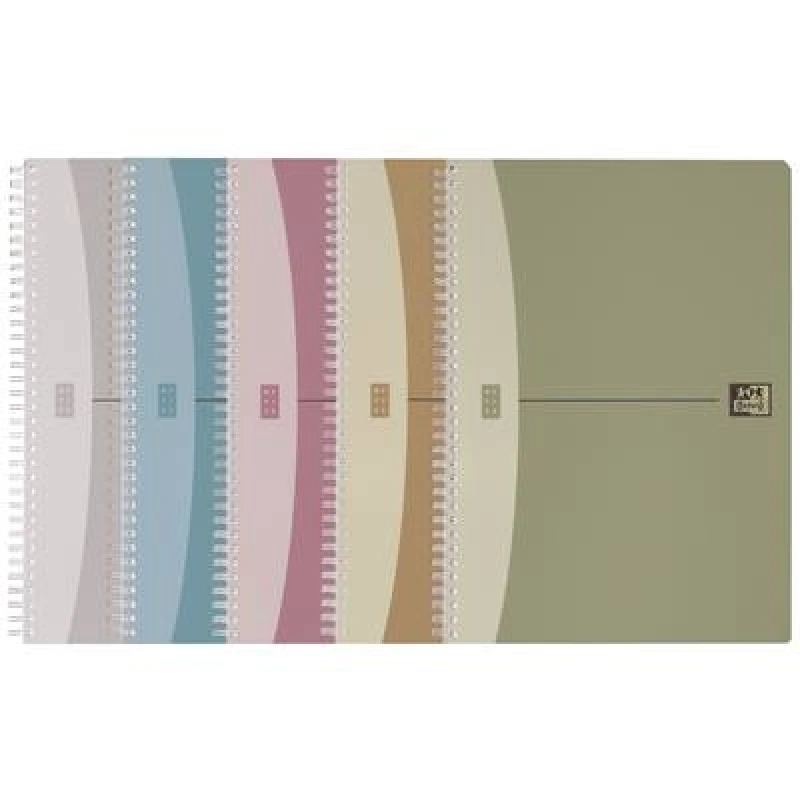 Image of Oxford Oxford Notepad 100101421 Blue, Grey, Green, Purple, Red A4 Squared No. of sheets: 90 100101421