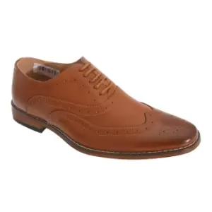 Image of Goor Boys 5 Eyelet Brogue Oxford Shoes (4 UK) (Tan)