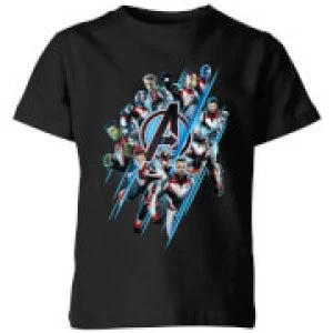 Image of Avengers: Endgame Logo Team Kids T-Shirt - Black - 9-10 Years