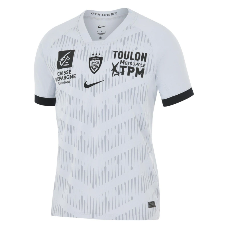 Image of Nike RC Toulon Away Stadium Shirt 2025 2026 Mens Plat/Gry/Blk male M