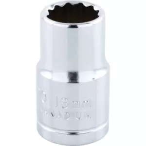Image of Socket Bi-hexagon 1/2" Square Drive 13MM Chrome Vanadium (12-Point)